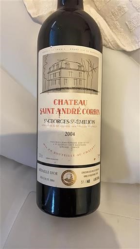 Bordeaux Saint-Georges-Saint-Émilion Château Saint André Corbin 2004