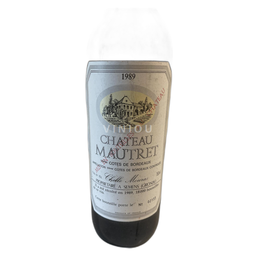 Bordeaux Côtes-de-Bordeaux Château Mautret 1989