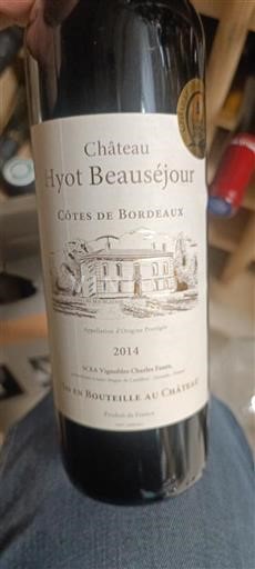 Bordeaux Côtes de Bordeaux Château Hyot Beauséjour 2014