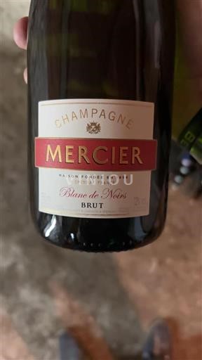 Vin Blanc brut Blanc de Noirs Mercier Non millésimé France Champagne AOC