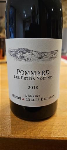 Burgundi Pommard Grand Cru Domaine Henri & Gilles Buisson Les Petits Noizons 2018