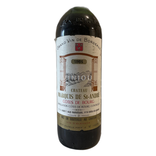 Bordeaux Côtes-de-bourg Marquis de St-André 1985
