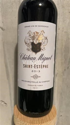 Bordéus Saint-Estèphe Grand Cru Château Mignot 2013