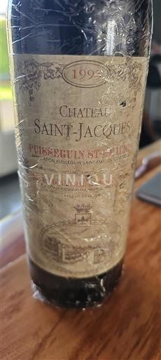 Bordeaux Puisseguin-saint-émilion Château Saintjacques 1995
