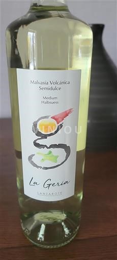 Kanarische Inseln Lanzarote La Geria Malvasía Volcánica Semidulce Ohne Jahrgang