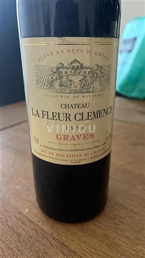 Bordéus Graves Château La Fleur Clémence 1996