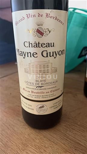 Burdeos Blaye-Côtes de Burdeos Château Mayne Guyon 2016