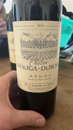 Bordéus Médoc Grand Cru Château Layaugaduboscq 2012