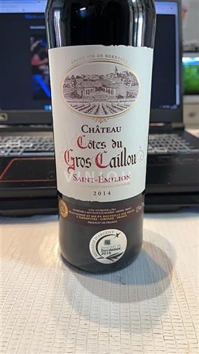 Bordéus Saint-Émilion Château Côtes Du Gros Caillou 2014