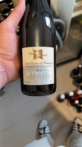 Dolina Loare Saint-Nicolas-De-Bourgueil Earl Coderoy Jérôme Vieilles Vignes 2016
