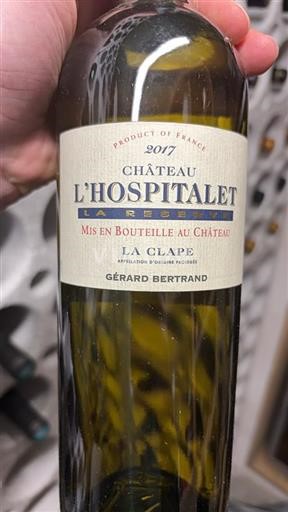 Languedoc ja Roussillon Pays d'Oc Château L'hospitalet la Reserve 2017