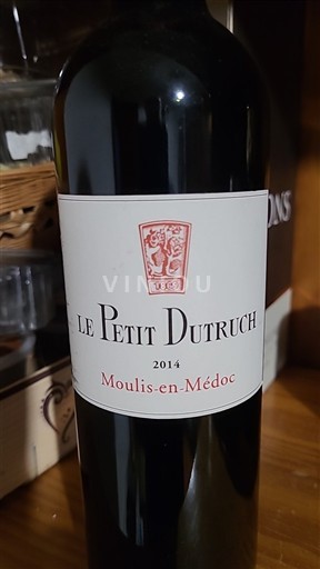 Bordeaux Moulis-en-Médoc Le Petit Dutruch 2014