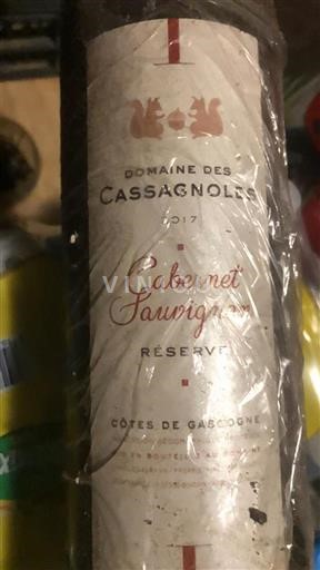 Sud-Ovest Côtes de Gascogne Domaine Des Cassagnoles Réserve 2017