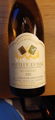 Bourgogne Pouilly-fuissé Grand Cru Domaine Sangouard Au Gaulia 2023