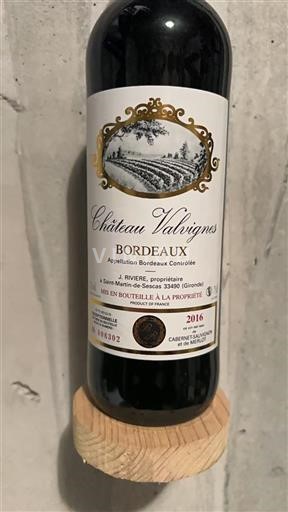 Burdeos Bordeaux Château Valvignes 2016