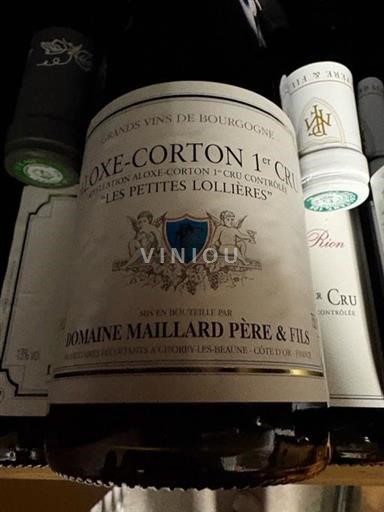 Burgundi Aloxe-Corton Premier Cru Domaine Maillard Père & Fils Les Petites Lollières 2018