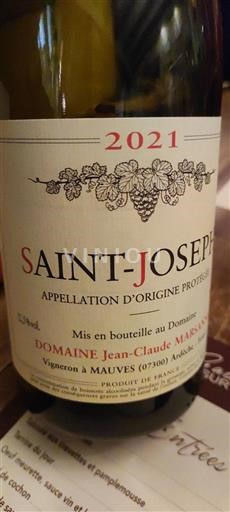 Vale do Ródano Saint-Joseph Domaine Jean-Claude Marsanne 2021