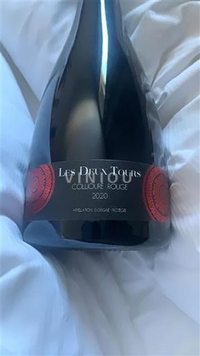 Vin Rouge sec Les deux tours 2020 France Roussillon Collioure AOC Grand Cru