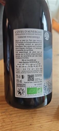 Loiredalen Côtes-d'Auvergne Domaine Miolanne 2024