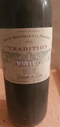 Lounais-Ranska Gaillac Labastide De Levis Tradition 2002