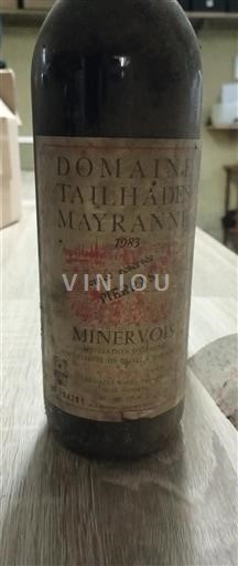 Languedoc Minervois Domaine Tailhades Mayranne Réservée Pierre 1983