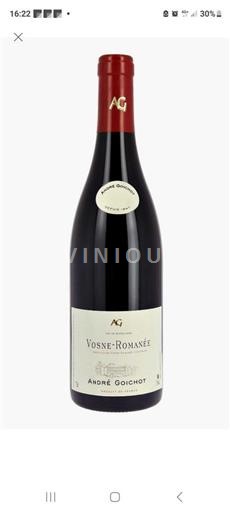 Borgoña Vosne-romanée André Goichot Sin añada