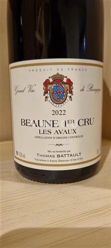 Bourgogne Premier Cru Domaine Thomas Battault Les Avaux 2022