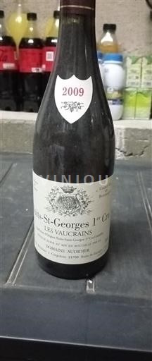 Bourgogne Ospecificerad Premier Cru Domaine Auddier Les Vaucrains 2009