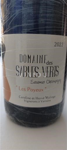 Loire Valley Saumur-Champigny Domaine Des Sables Verts Les Poyeux 2022