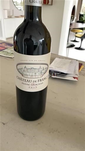 Bordeaux Pessac-Léognan Grand Cru Château France 2015