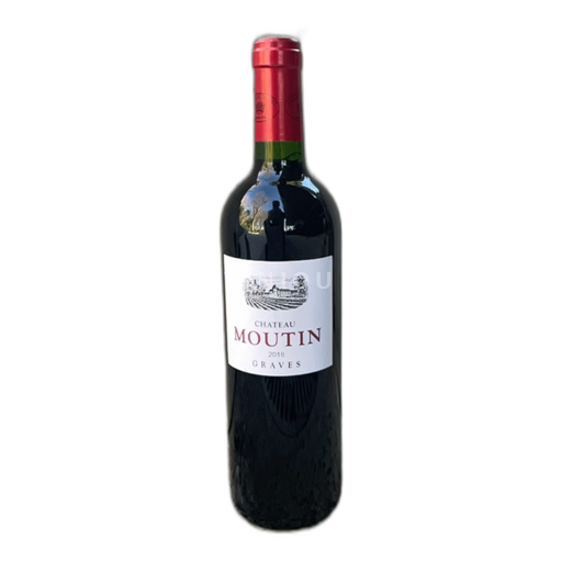 Vin Rouge sec Château Moutin 2018 France Bordeaux Graves AOC