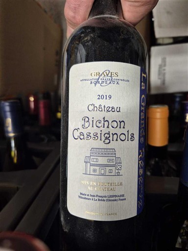 Bordeaux Graves Château Bichon Cassignols La Grande Réserve 2019