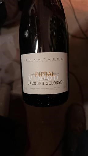Vin Blanc brut Initial Jacques Selosse Non millésimé France Champagne AOC