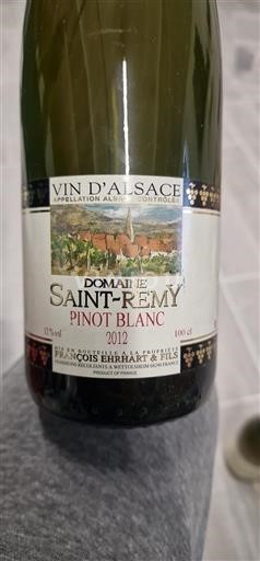 Alsazia Non specificato Domaine Saintrémy Pinot Blanc 2012