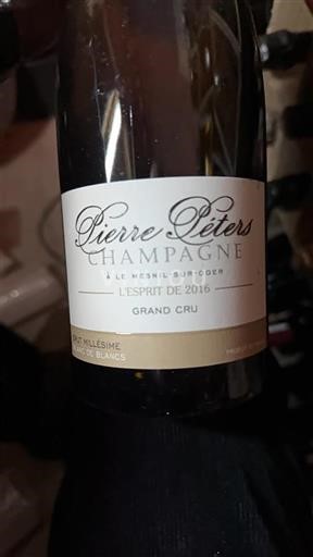 Champaña No especificado Grand Cru Pierre Péters L%27Esprit 2016