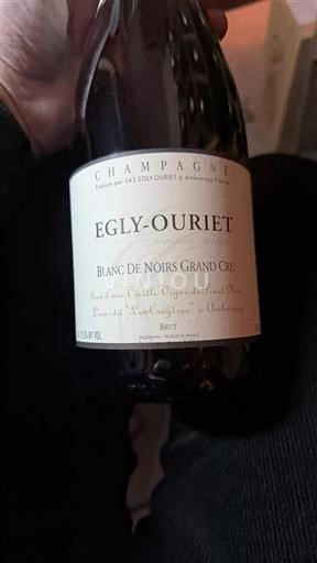 Champaña Champán Eglyouriet Blanc de Noirs Grand Cru Sin añada