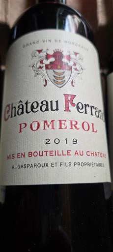 Bordeaux Pomerol Château Ferrand 2019