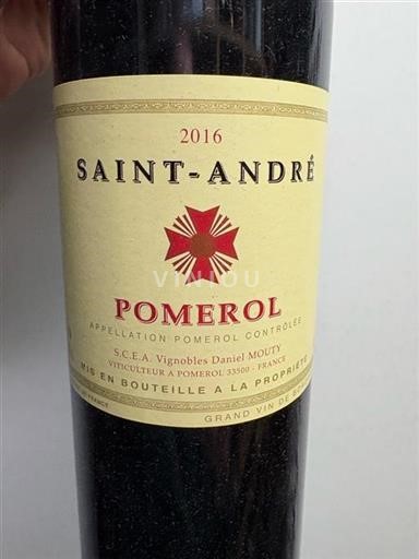 Bordeaux Pomerol Château Saintandré 2016