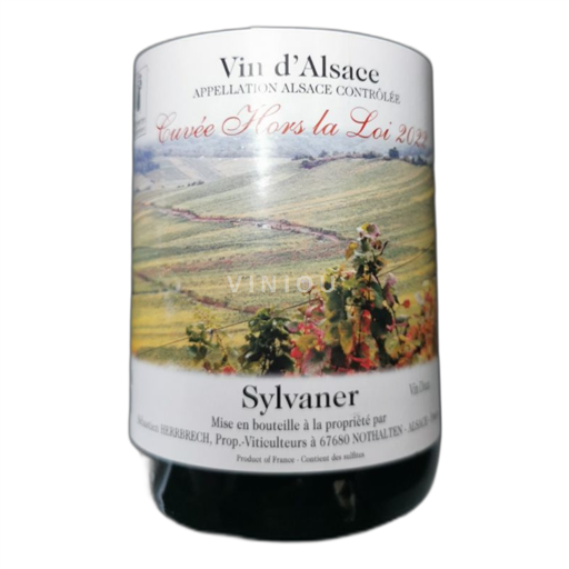 Vin Blanc demi-sec Cuvée hors la loi Sébastien Herrbrech (nothalten) 2022 France Alsace Sylvaner AOC
