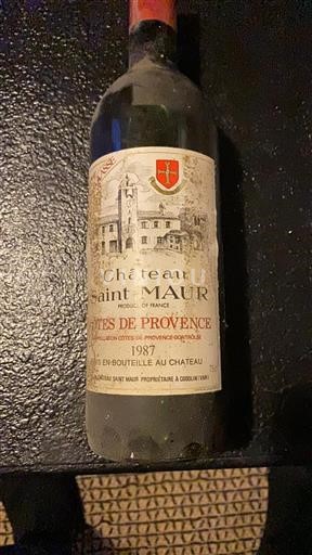Provansa Côtes-de-Provence Château Saintmaur 1987