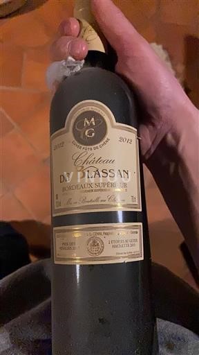 Bordeaux Bordeaux Supérieur Château Blassan Fûts de Chêne 2012