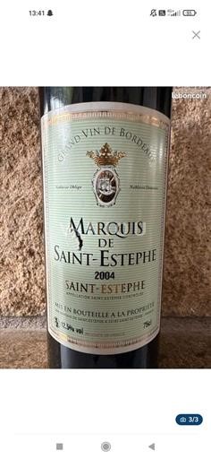 Bordeaux Saint-Estèphe Marquis De Saintestèphe 2004