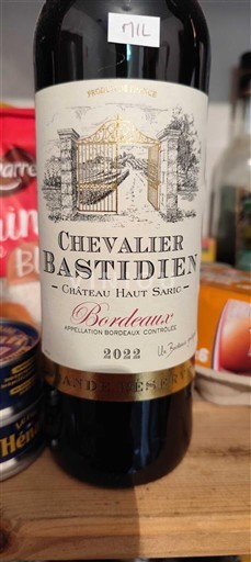 Burdeos Bordeaux Château Hautsaric Chevalier Bastidien 2022