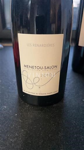 Thung lũng sông Loire Menetou-salon Domaine Philippe Gilbert Les Renardières 2010