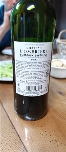 Burdeos Bordeaux superior Château L'ombrière 2021