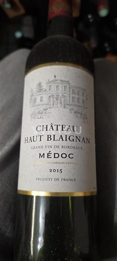 Bordeaux Médoc Château Hautblaignan 2015