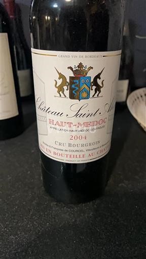 Bordeaux Haut-Médoc Cru Bourgeois Château Saintahon 2004