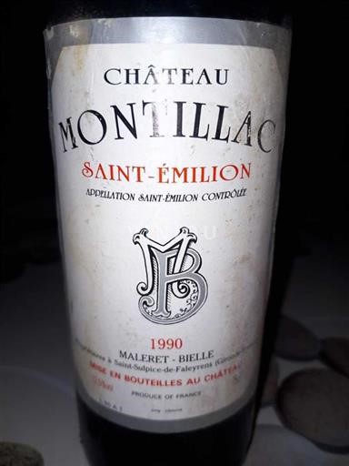 Bordeaux Saint-Émilion Grand Cru Montillac 1990
