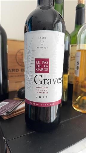 Bordeaux Graves Le Pas De La Garde 2018
