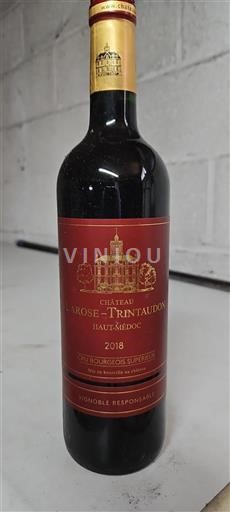 Bordeaux Haut-Médoc Cru Bourgeois Supérieur Château La Rose Trintaudon 2018